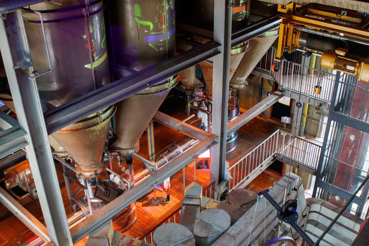 Spotless stainless food-processing area